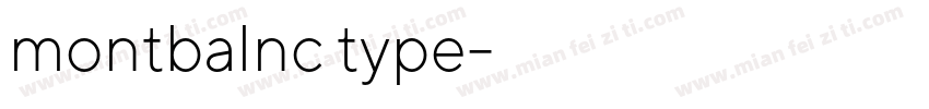 montbalnc type字体转换